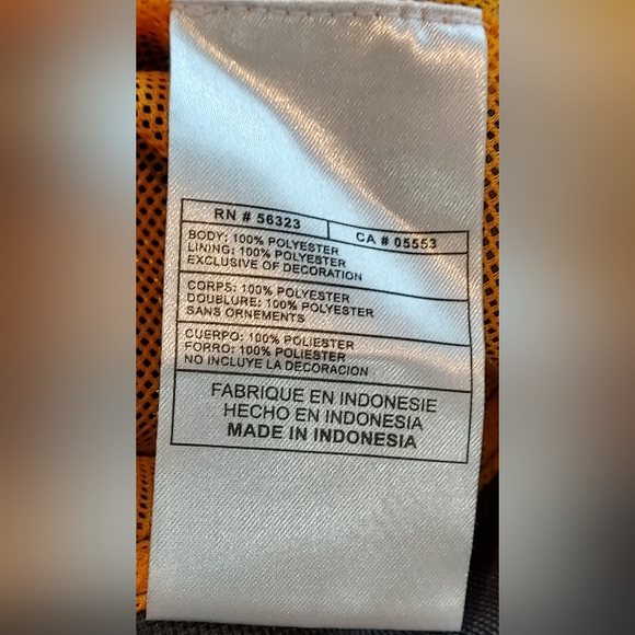 Nike Men's Collared Size XL Charcoal/Orange Wind Runner Jacet Pre-owned - Picture 9 of 10